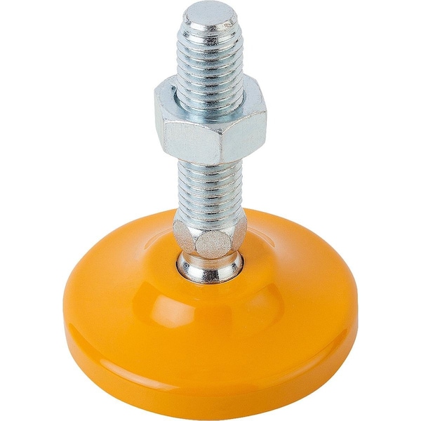 Swivel Foot D1=M16X75, Form:A, Steel, D=100